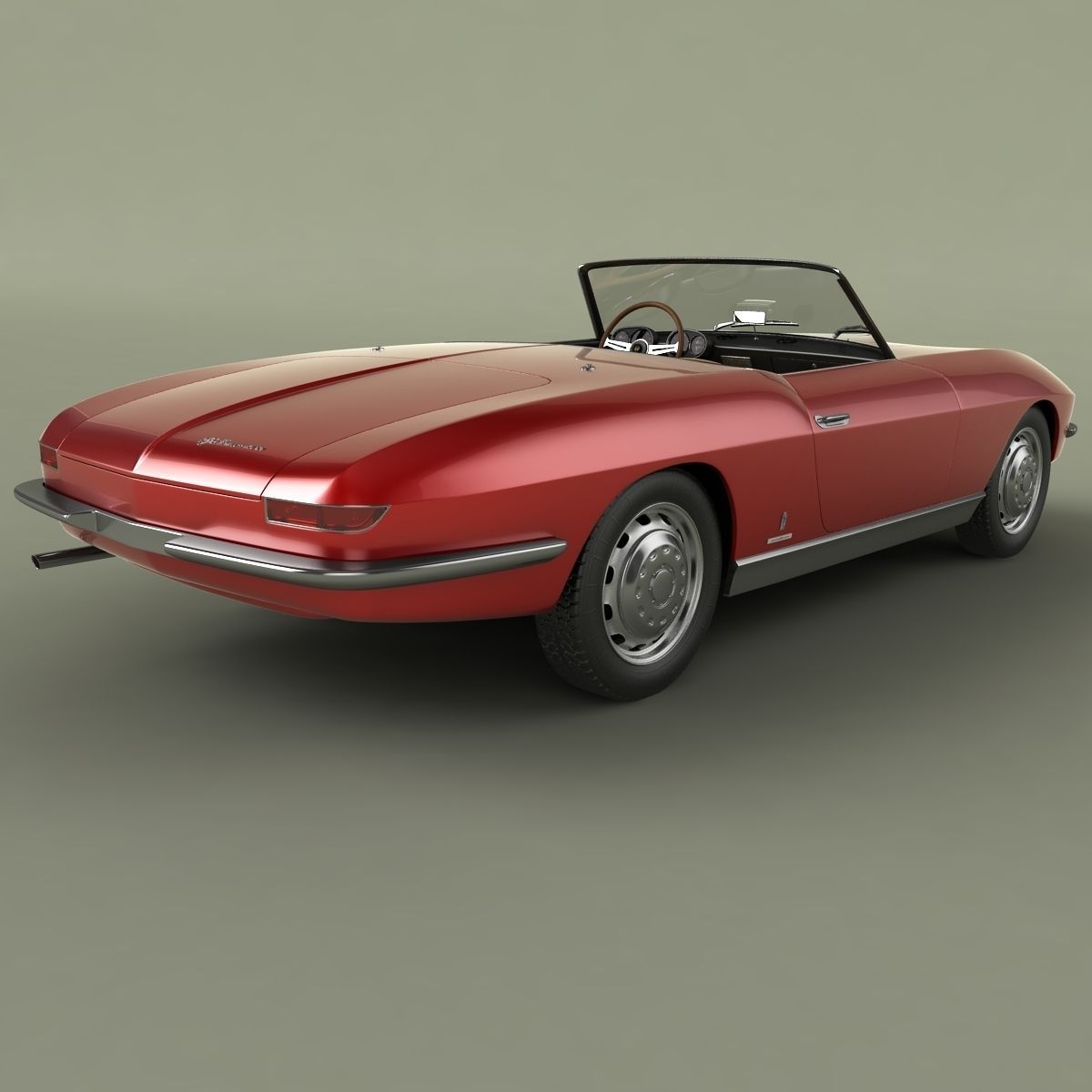 Alfa Romeo 2600 Cabriolet Speciale 3D model_2