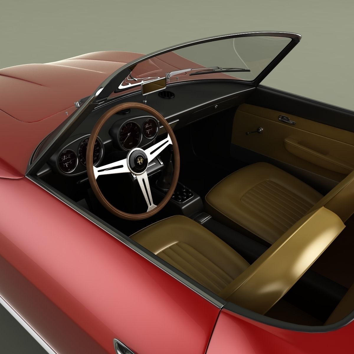 Alfa Romeo 2600 Cabriolet Speciale 3D model_8