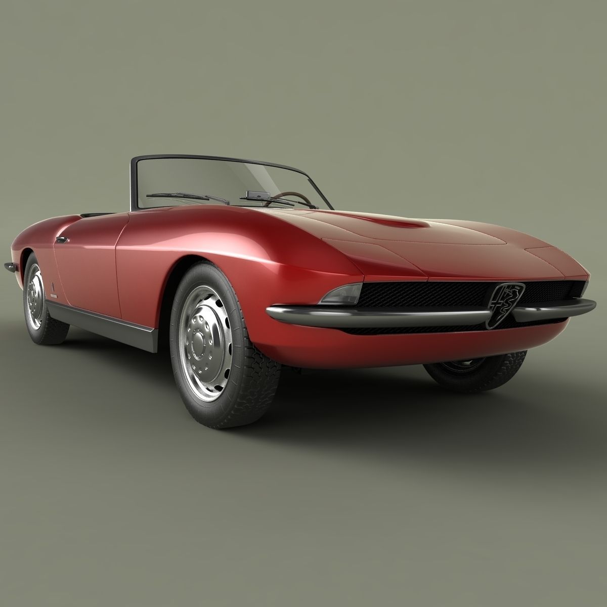Alfa Romeo 2600 Cabriolet Speciale 3D model_9