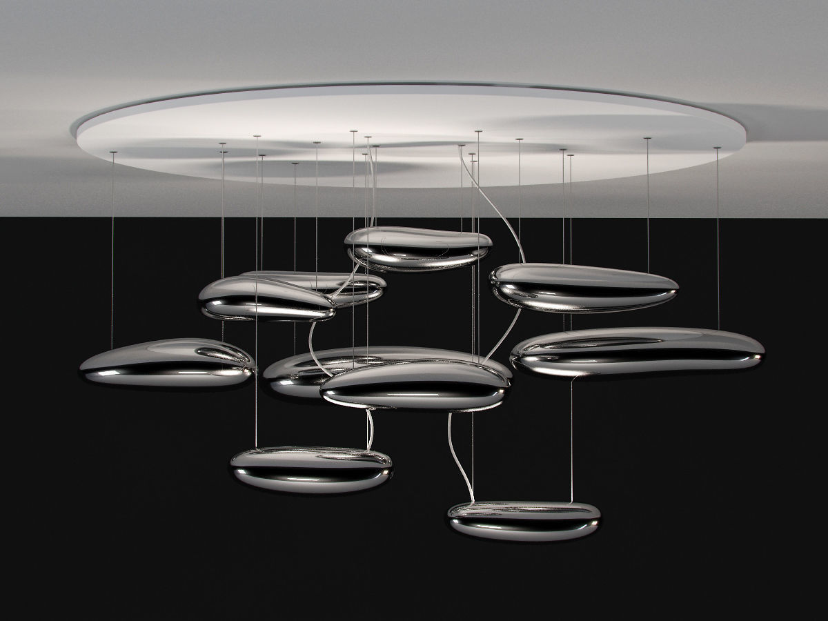 light Artemide Mercury soffitto 3D model_0