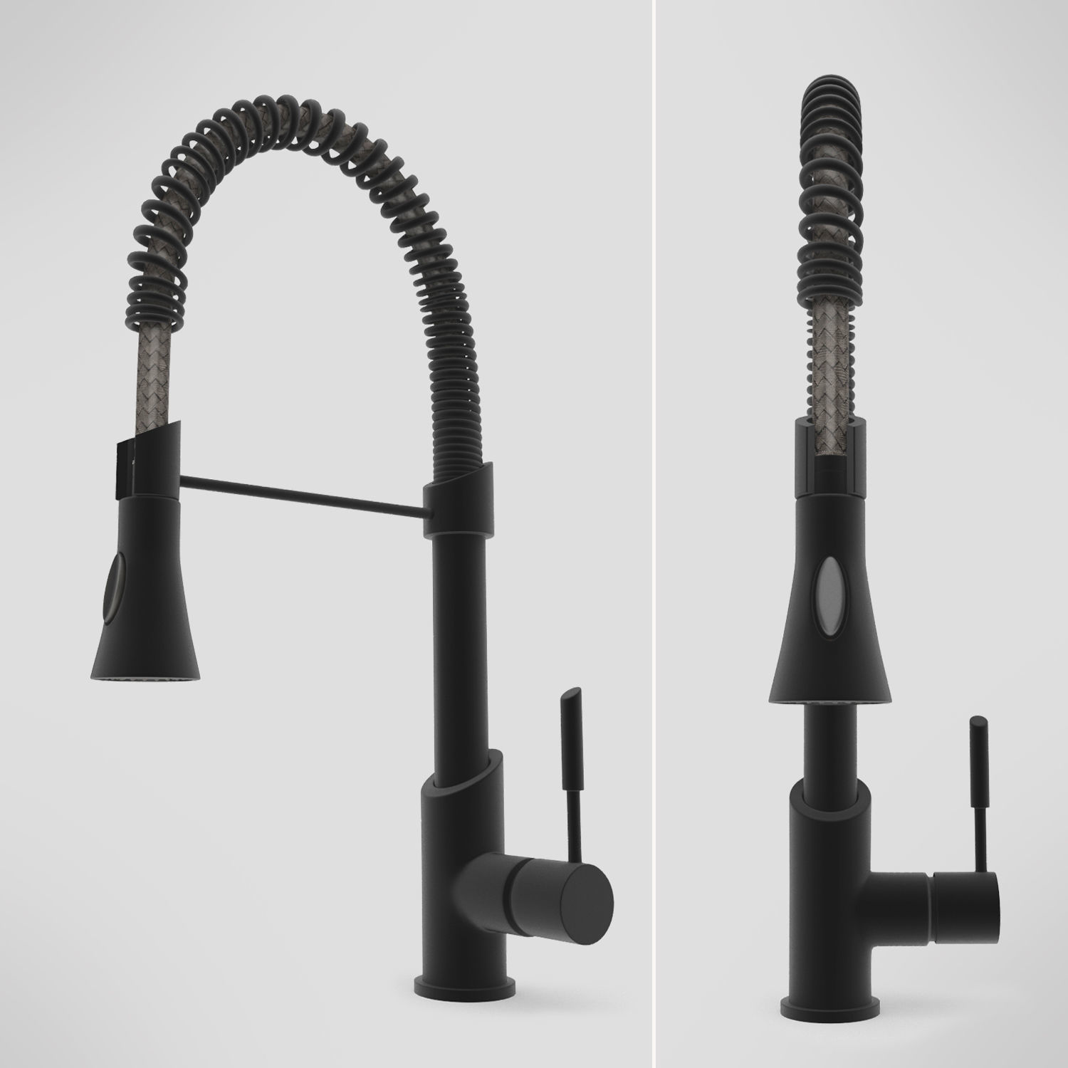 Pull-Down Kitchen Faucet Set 01 3D model_5