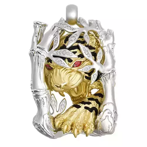 NECKLACE ACECHO TIGER MAGERIT  3D print model