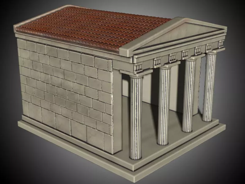 Ancient Greek Temple Free 3D print model_0