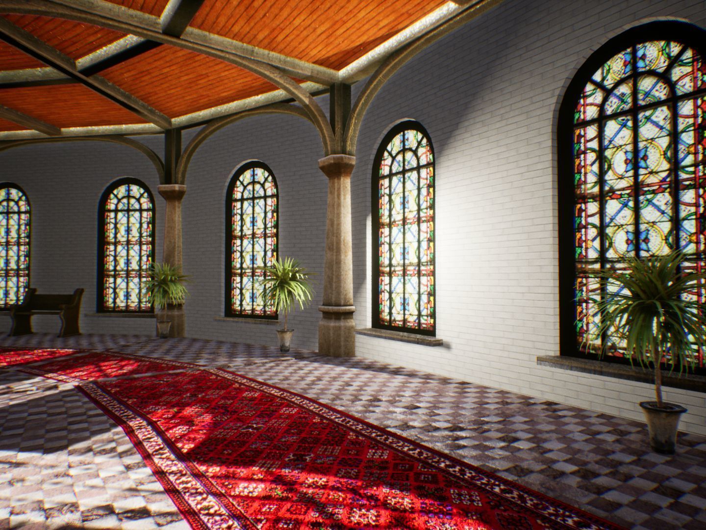 Fantasy Corridors for Unreal Low-poly 3D model_11