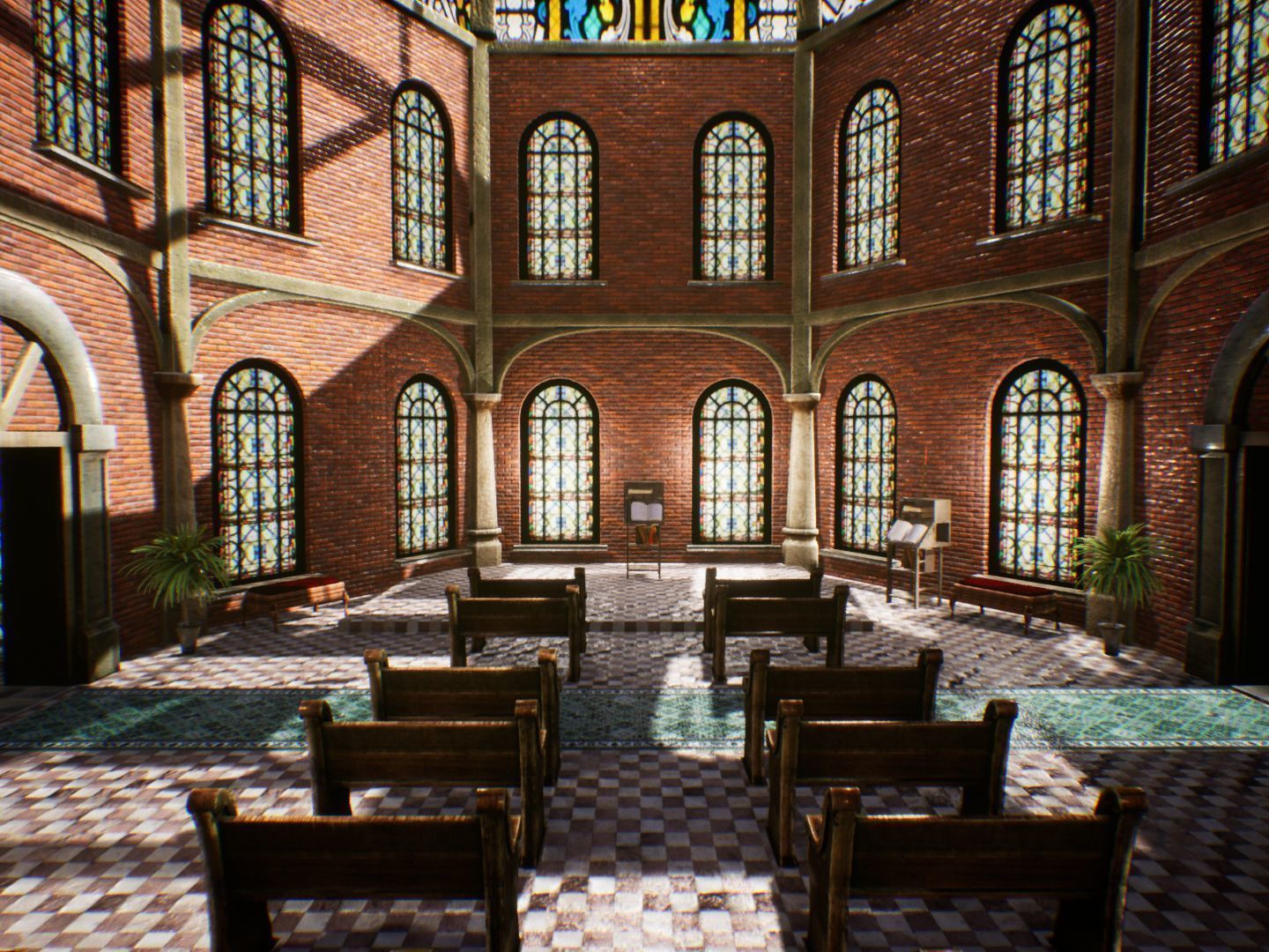 Fantasy Corridors for Unreal Low-poly 3D model_8