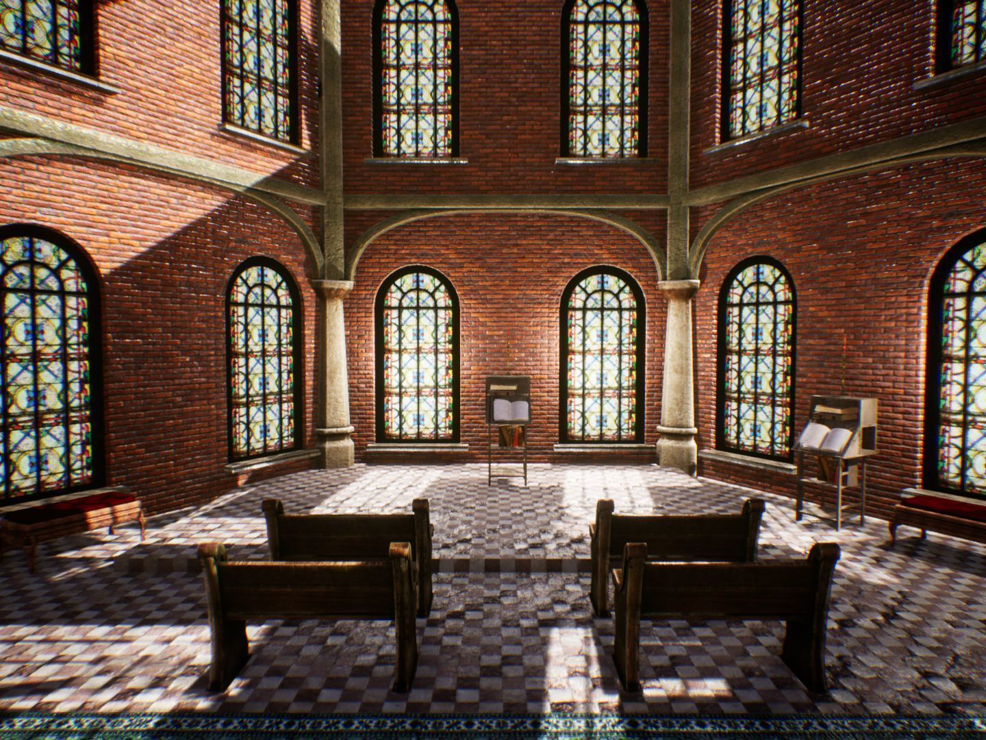 Fantasy Corridors for Unreal Low-poly 3D model_18