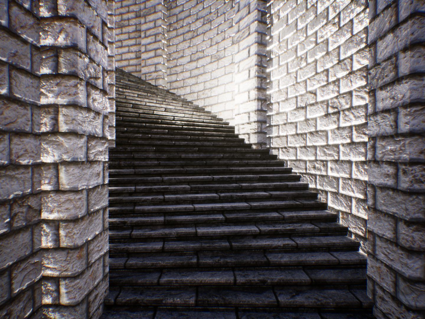 Fantasy Corridors for Unreal Low-poly 3D model_16