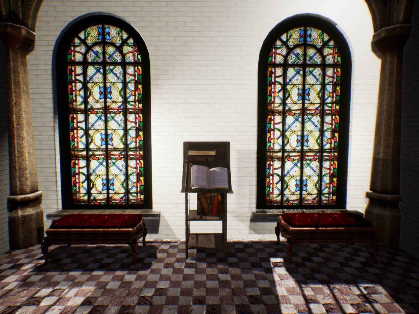 Fantasy Corridors for Unreal Low-poly 3D model_19