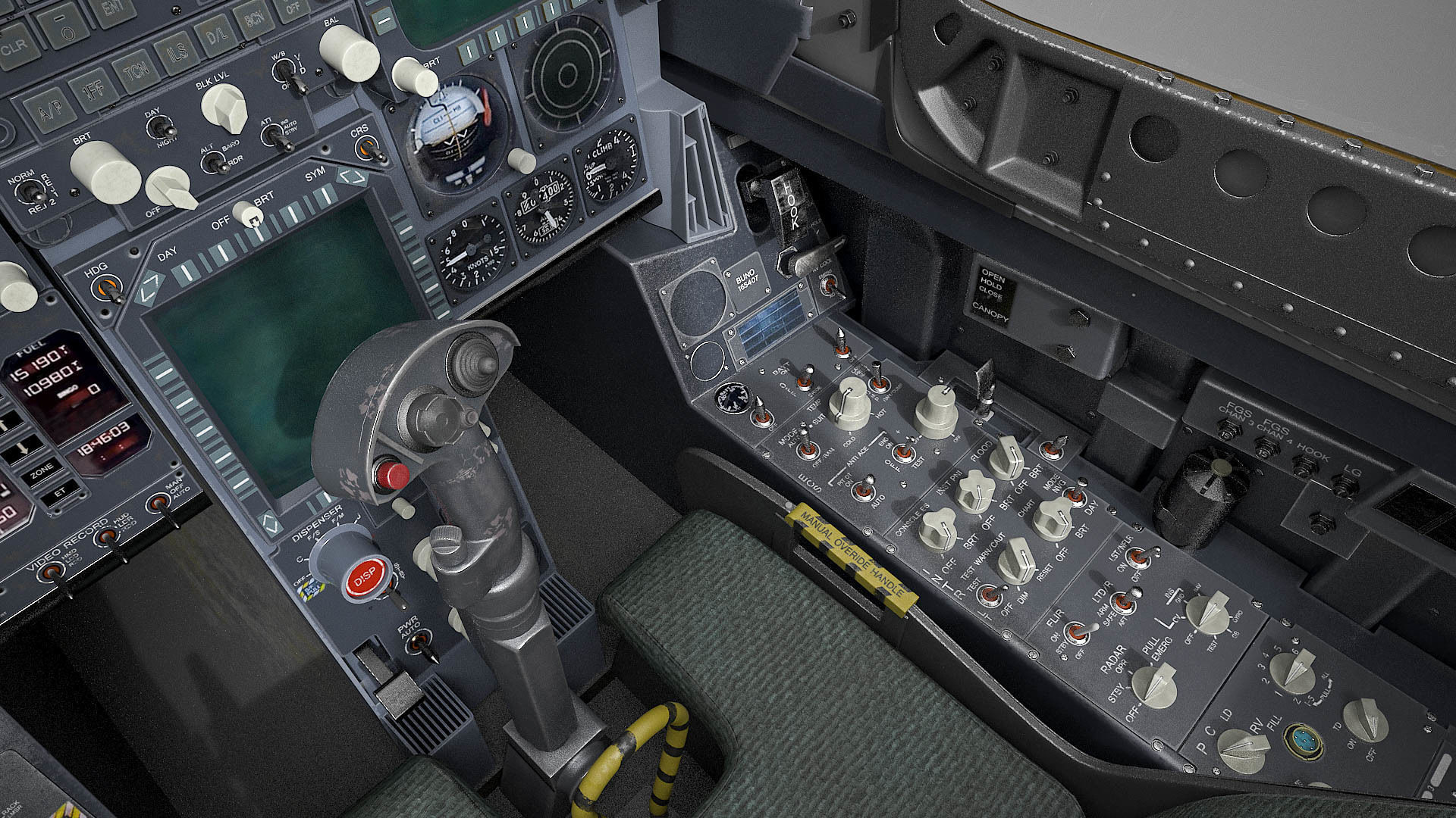 McDonnell Douglas FA-18C Hornet rigged 3D model_29