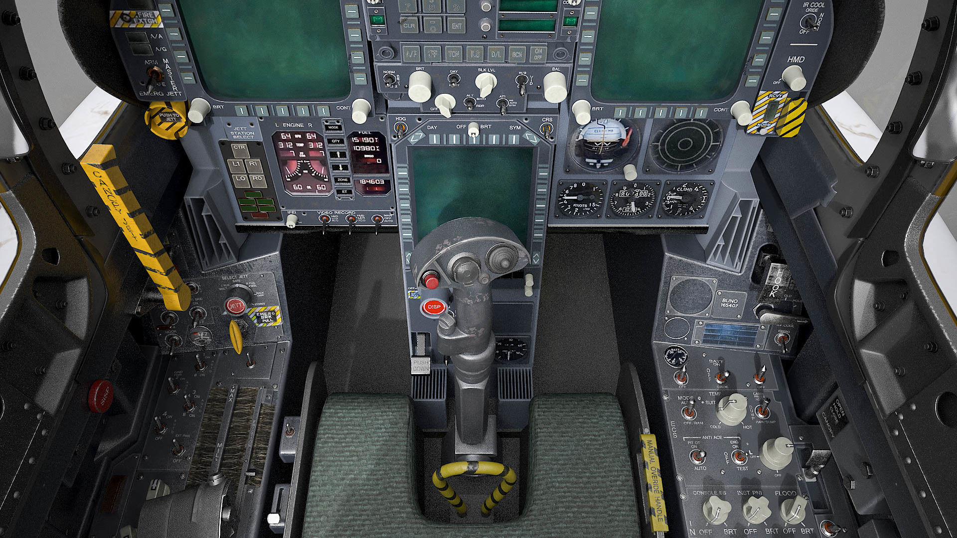 McDonnell Douglas FA-18C Hornet rigged 3D model_30