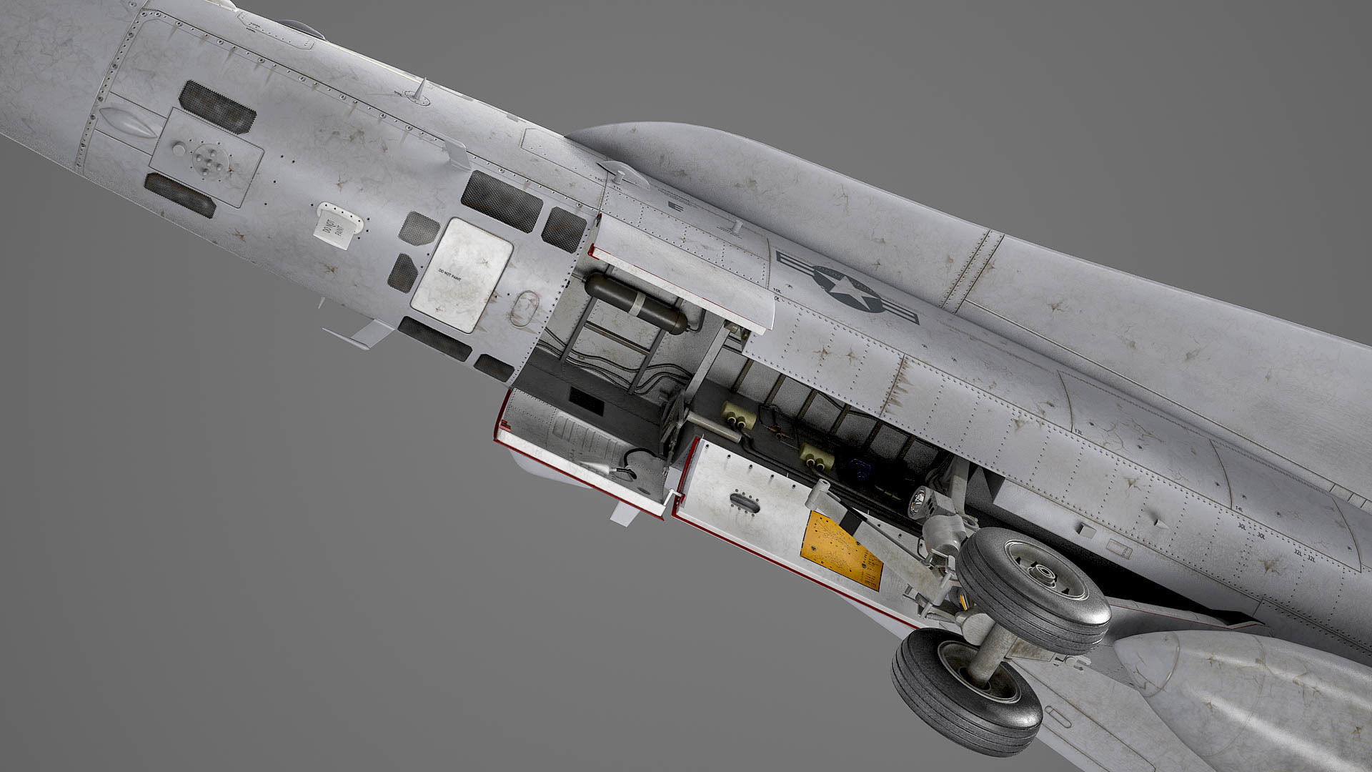 McDonnell Douglas FA-18C Hornet rigged 3D model_16