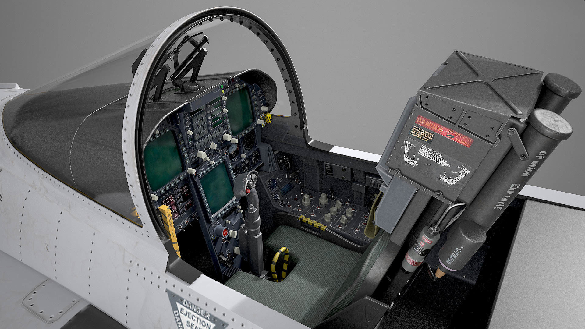 McDonnell Douglas FA-18C Hornet rigged 3D model_26