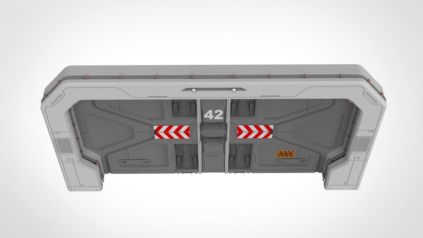 sci fi door 18 3D model_4