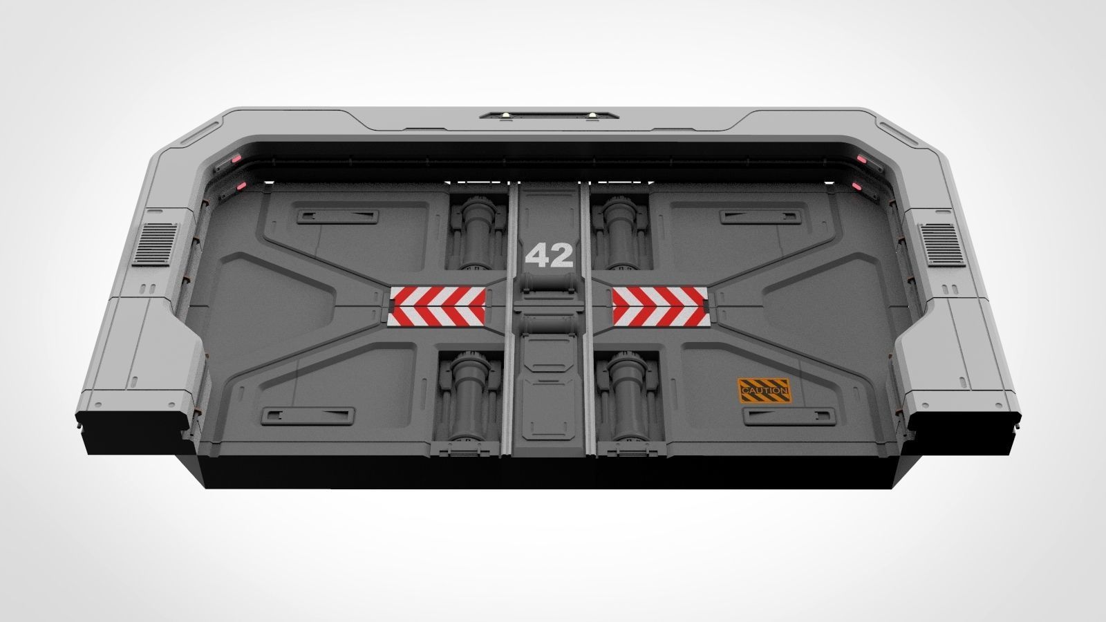 sci fi door 18 3D model_5