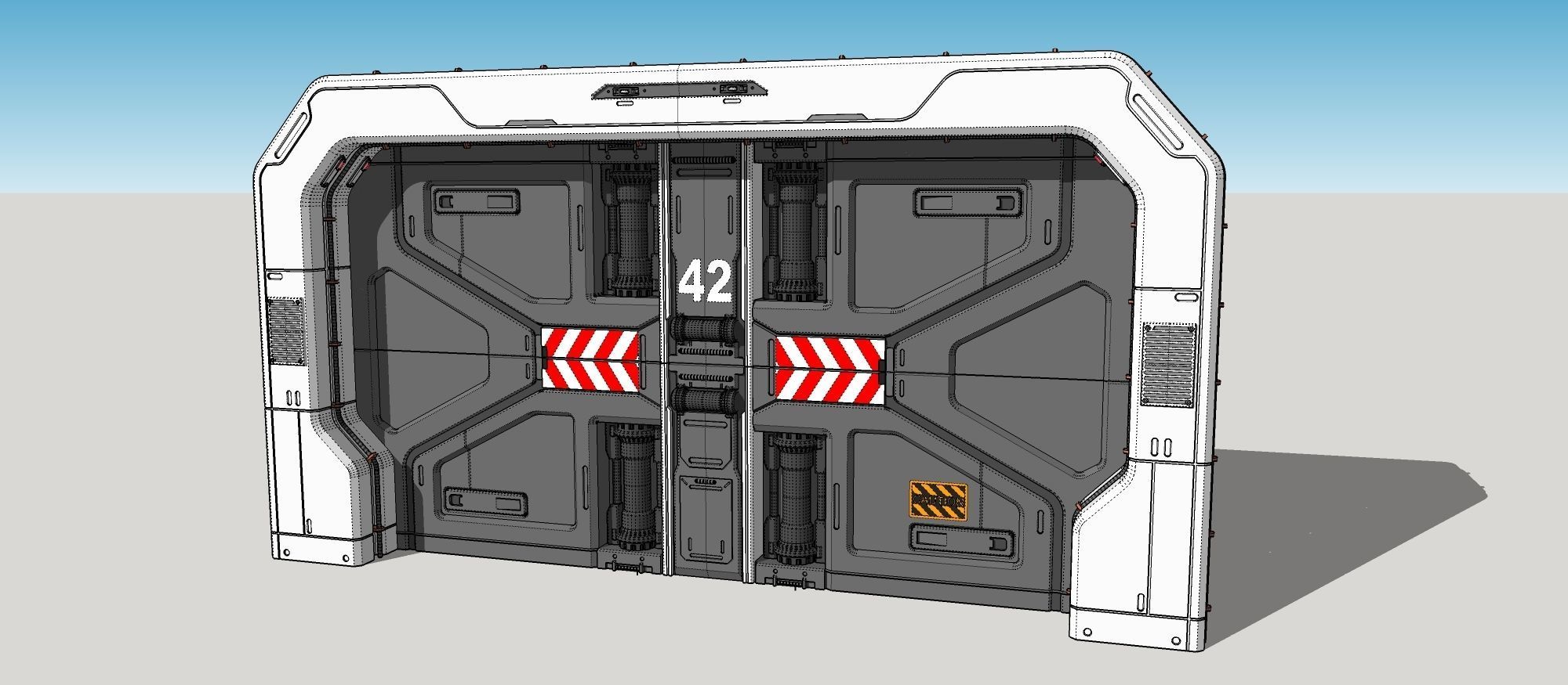 sci fi door 18 3D model_18