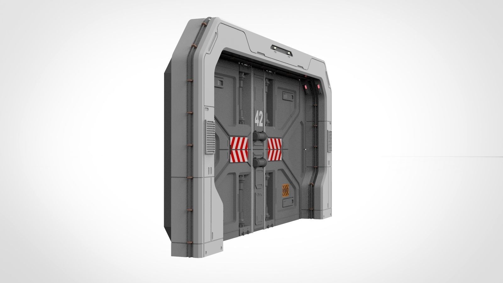 sci fi door 18 3D model_9