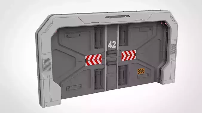 sci fi door 18 3D model
