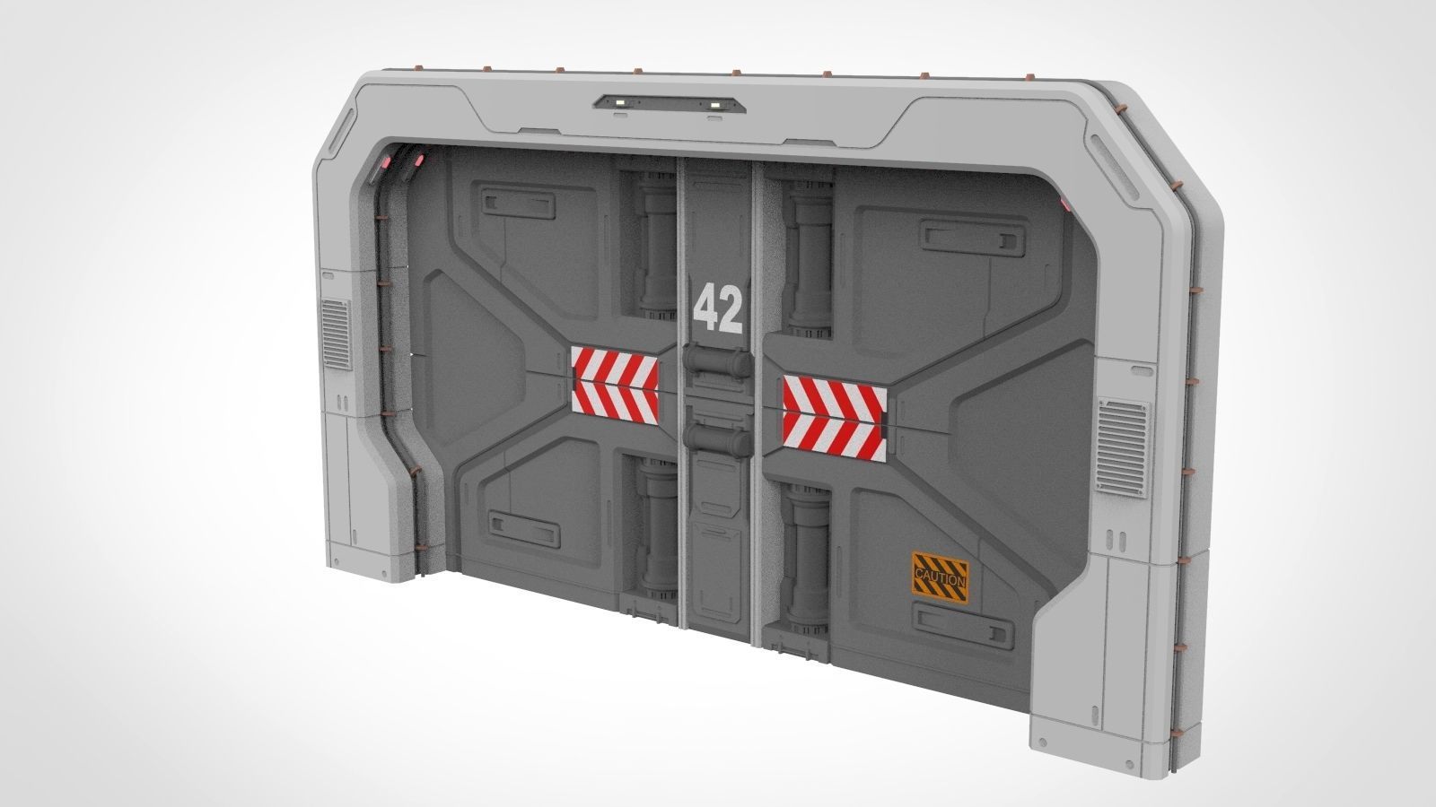 sci fi door 18 3D model_7