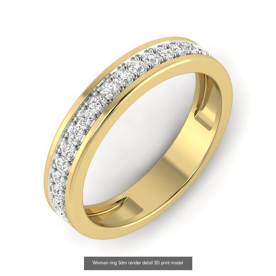 522 Women ring 3dm render detail bulk collection _166