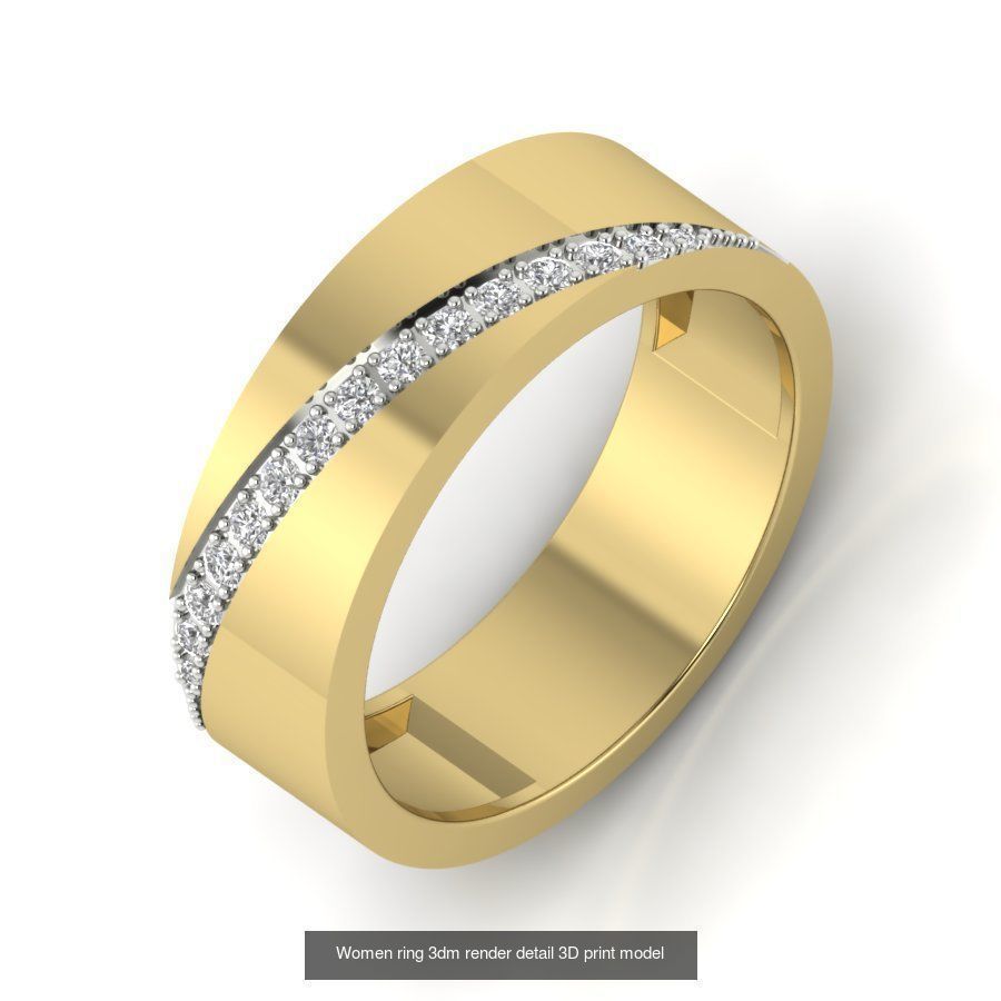 522 Women ring 3dm render detail bulk collection _85