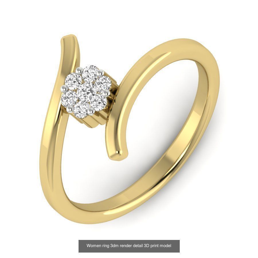 522 Women ring 3dm render detail bulk collection _172