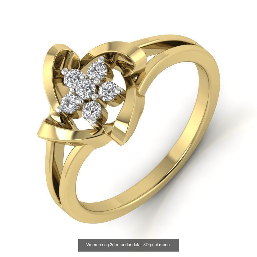 522 Women ring 3dm render detail bulk collection _99