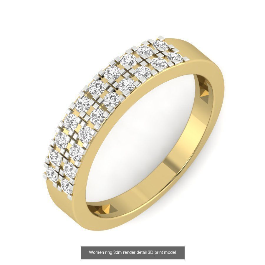 522 Women ring 3dm render detail bulk collection _21