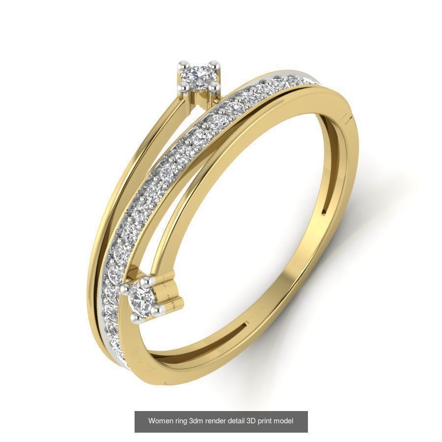 522 Women ring 3dm render detail bulk collection _17