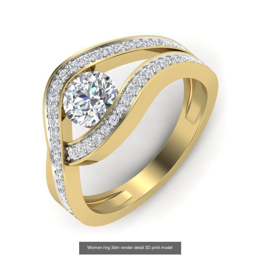 522 Women ring 3dm render detail bulk collection _105