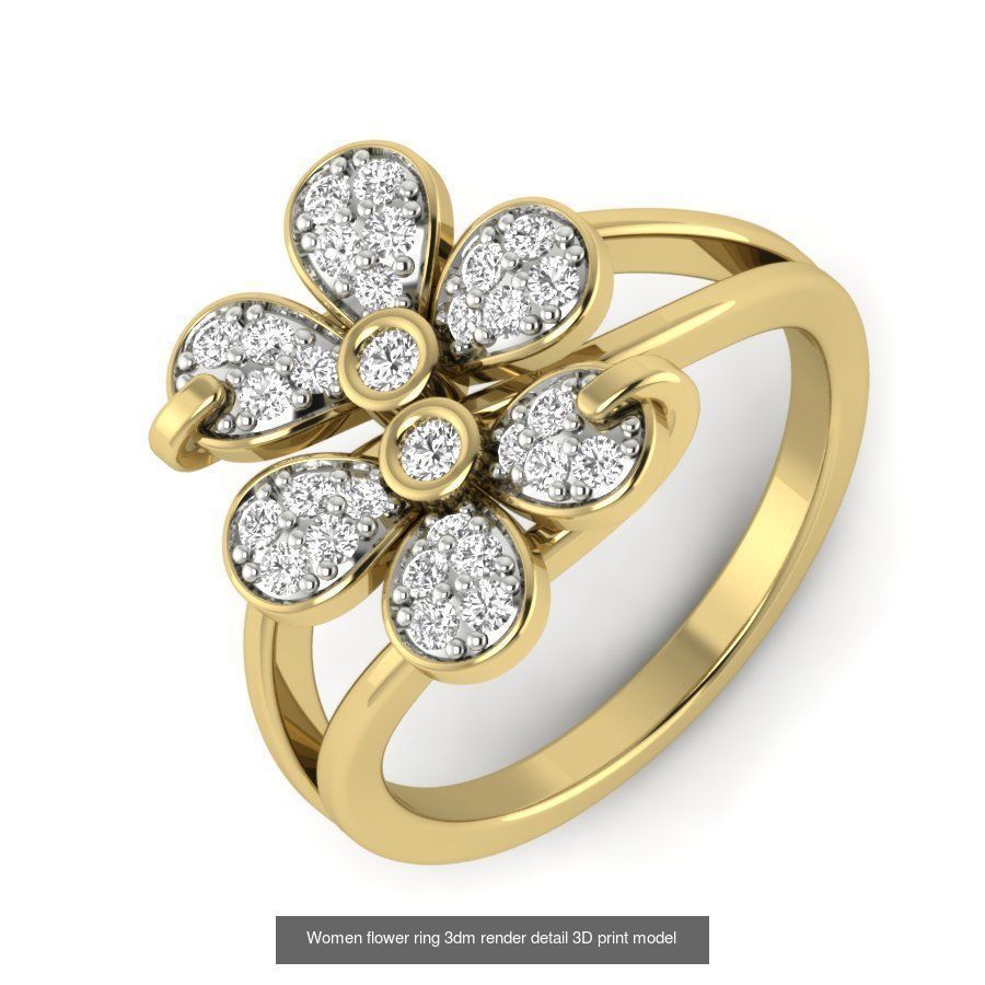 522 Women ring 3dm render detail bulk collection _154