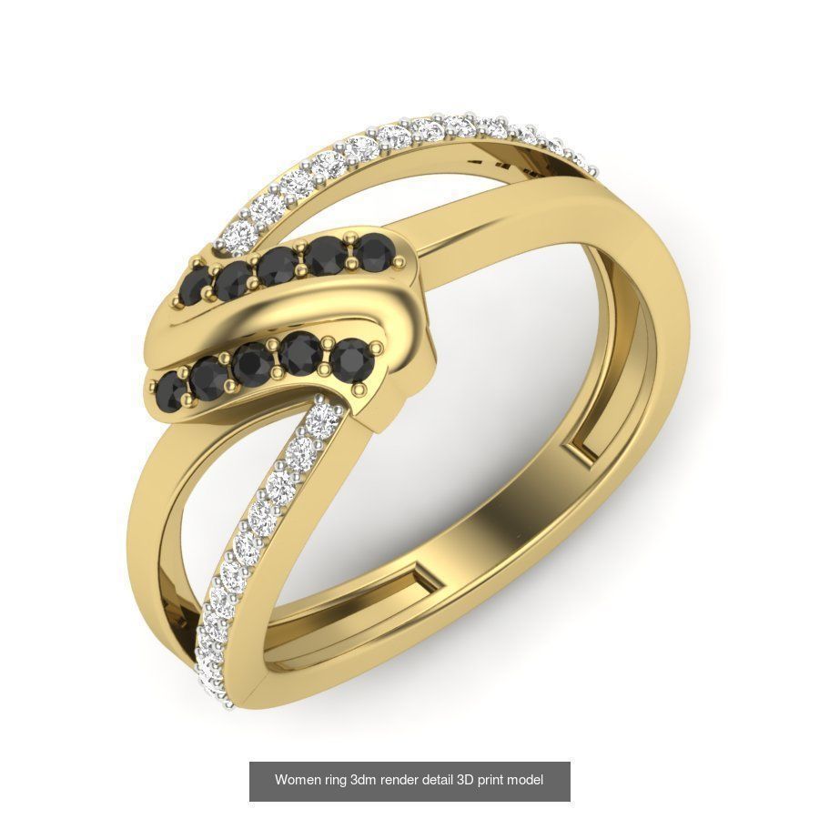 522 Women ring 3dm render detail bulk collection _111