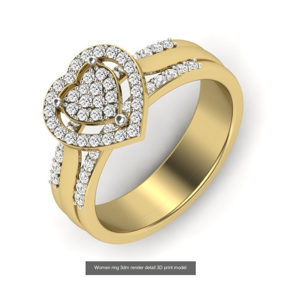 522 Women ring 3dm render detail bulk collection _115