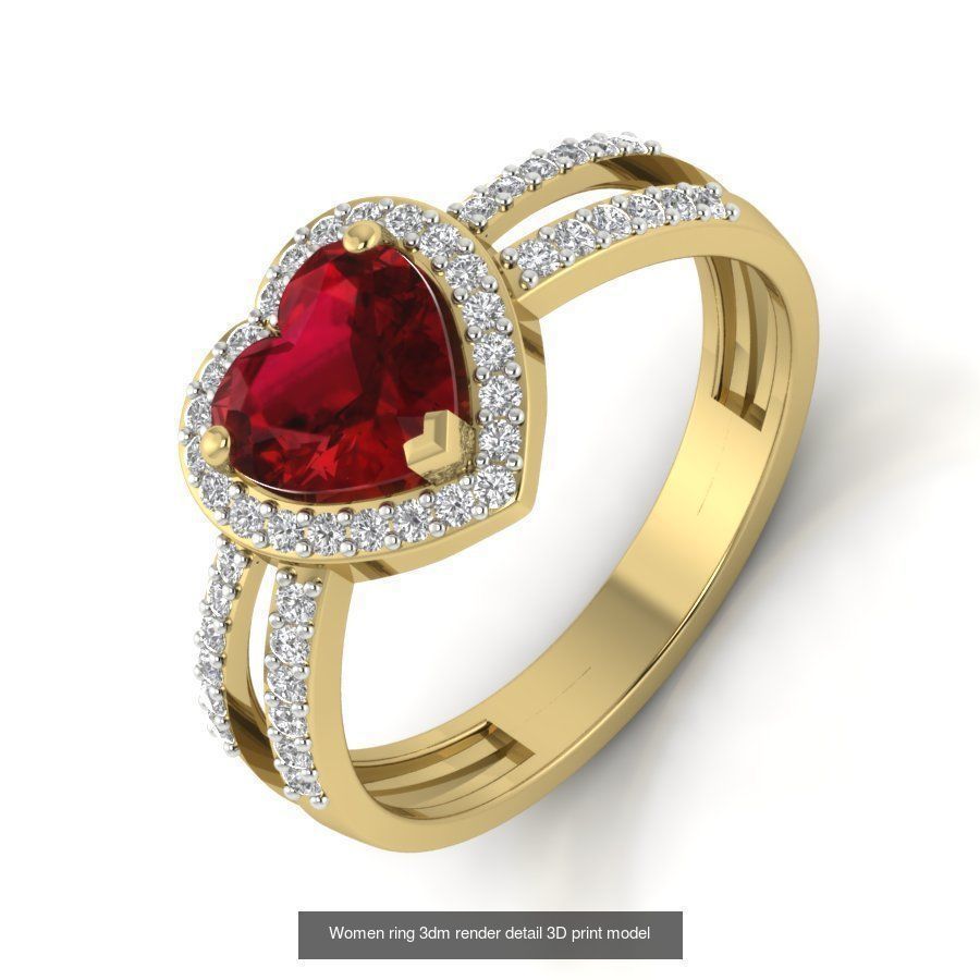 522 Women ring 3dm render detail bulk collection _42