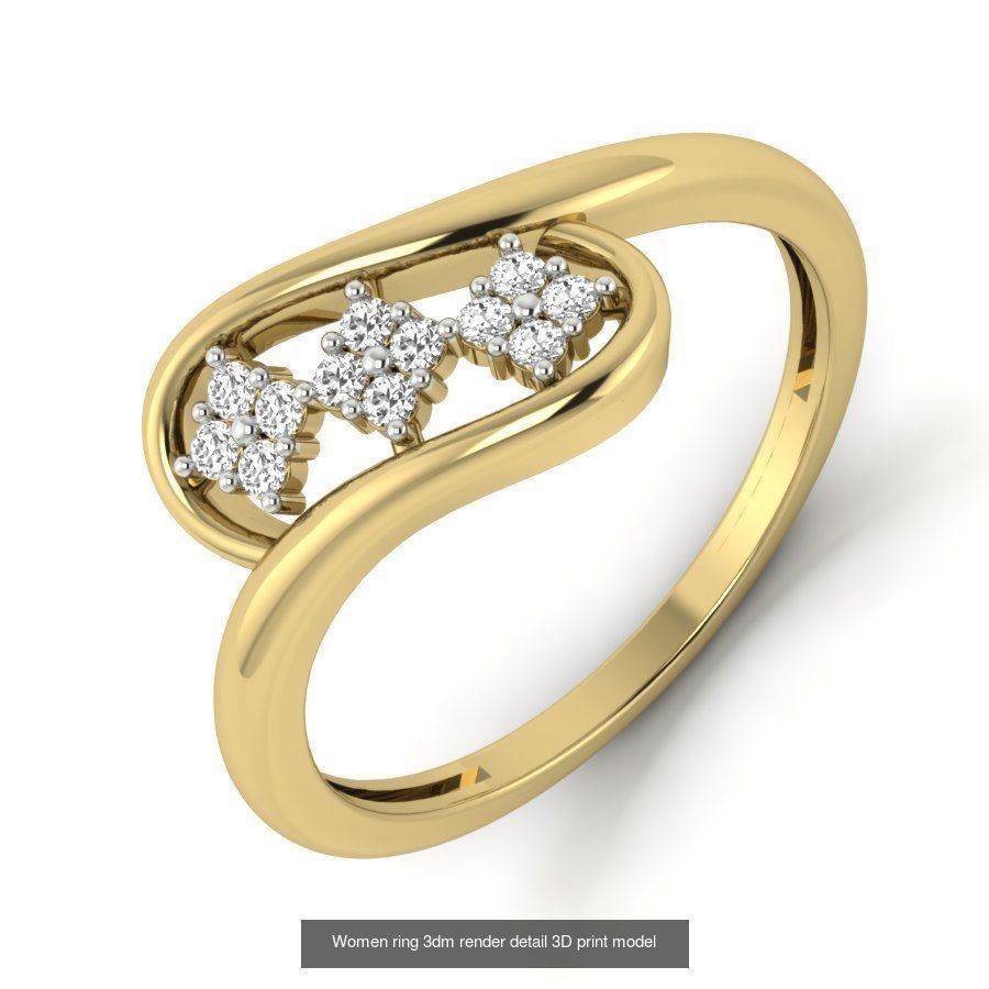 522 Women ring 3dm render detail bulk collection _119