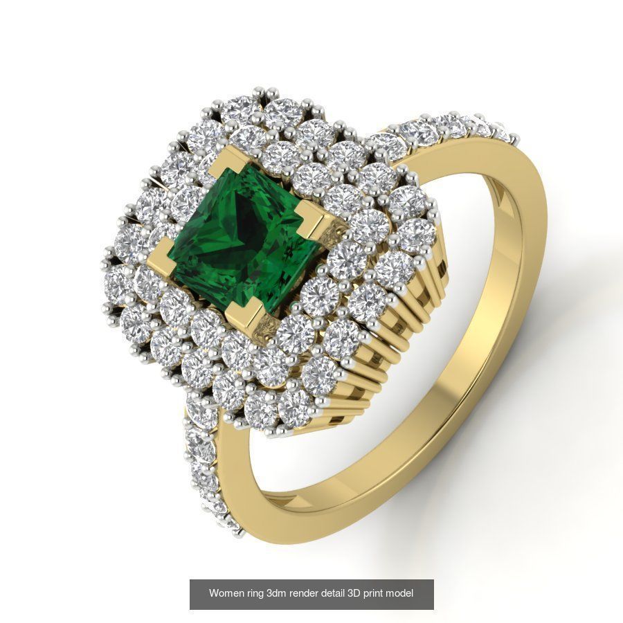 522 Women ring 3dm render detail bulk collection _64