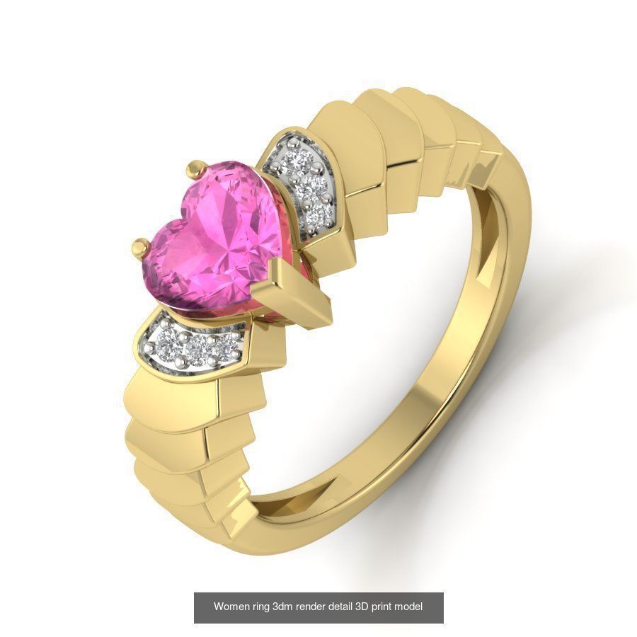 522 Women ring 3dm render detail bulk collection _75