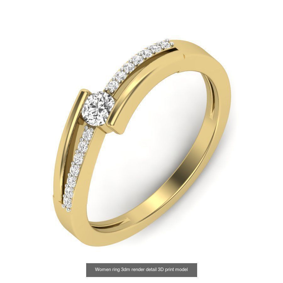 522 Women ring 3dm render detail bulk collection _173