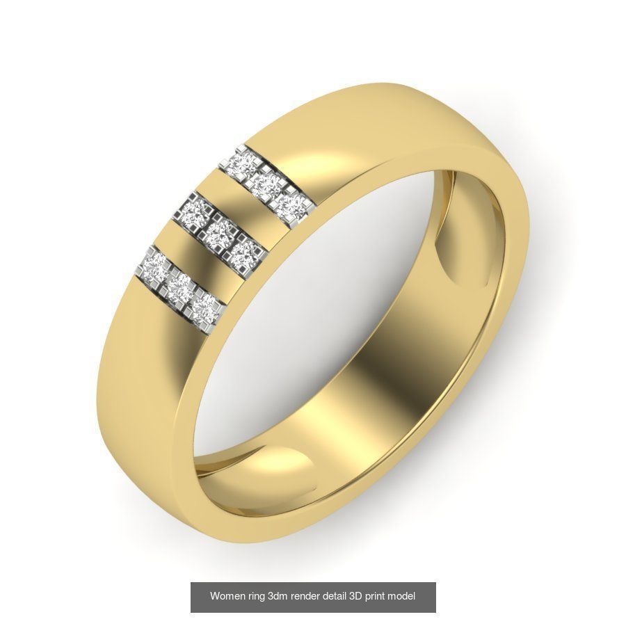 522 Women ring 3dm render detail bulk collection _162