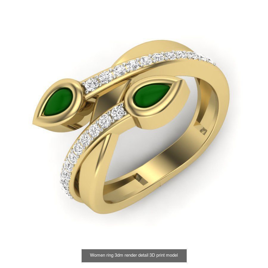 522 Women ring 3dm render detail bulk collection _187
