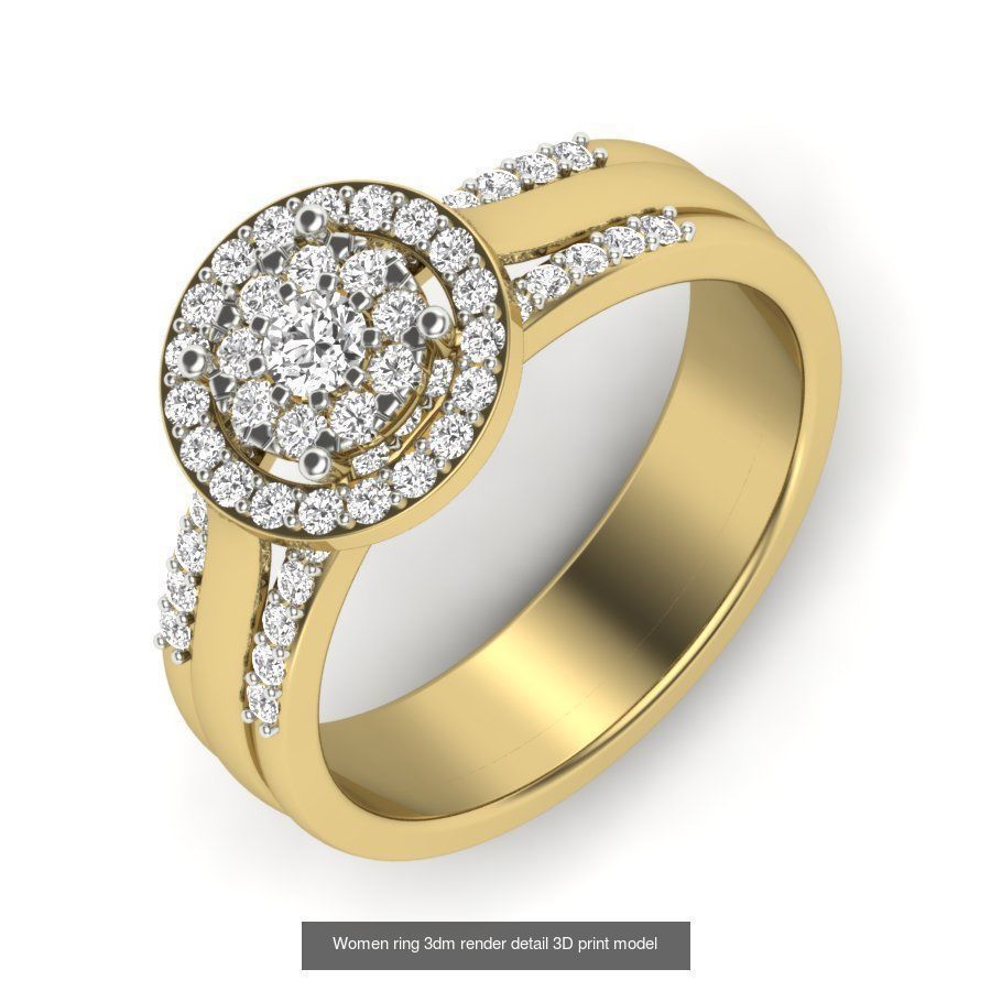 522 Women ring 3dm render detail bulk collection _112
