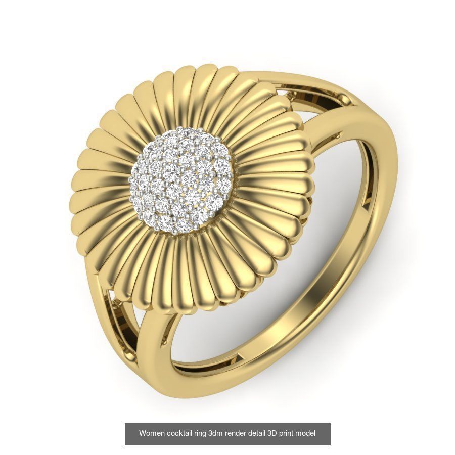 522 Women ring 3dm render detail bulk collection _136