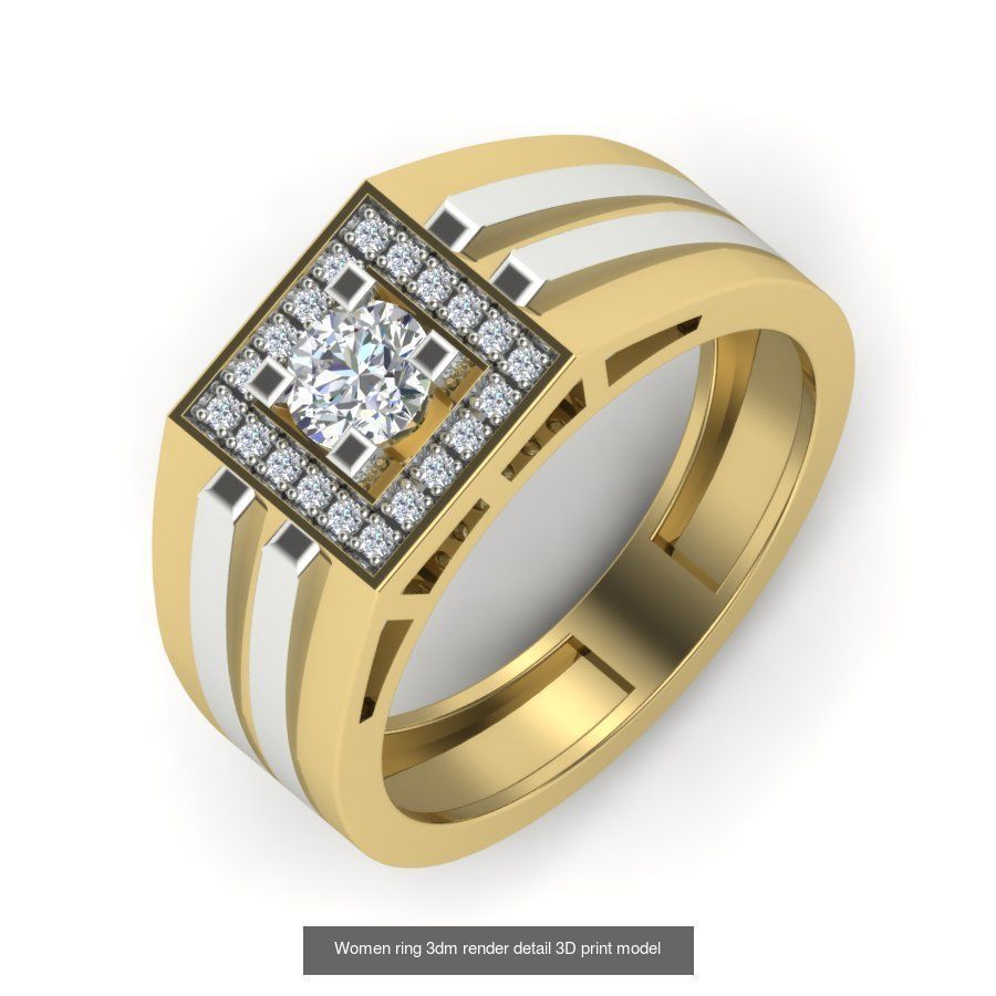 522 Women ring 3dm render detail bulk collection _74