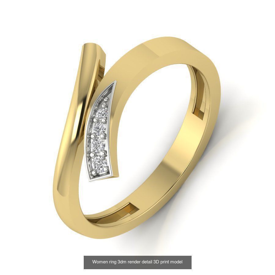 522 Women ring 3dm render detail bulk collection _52