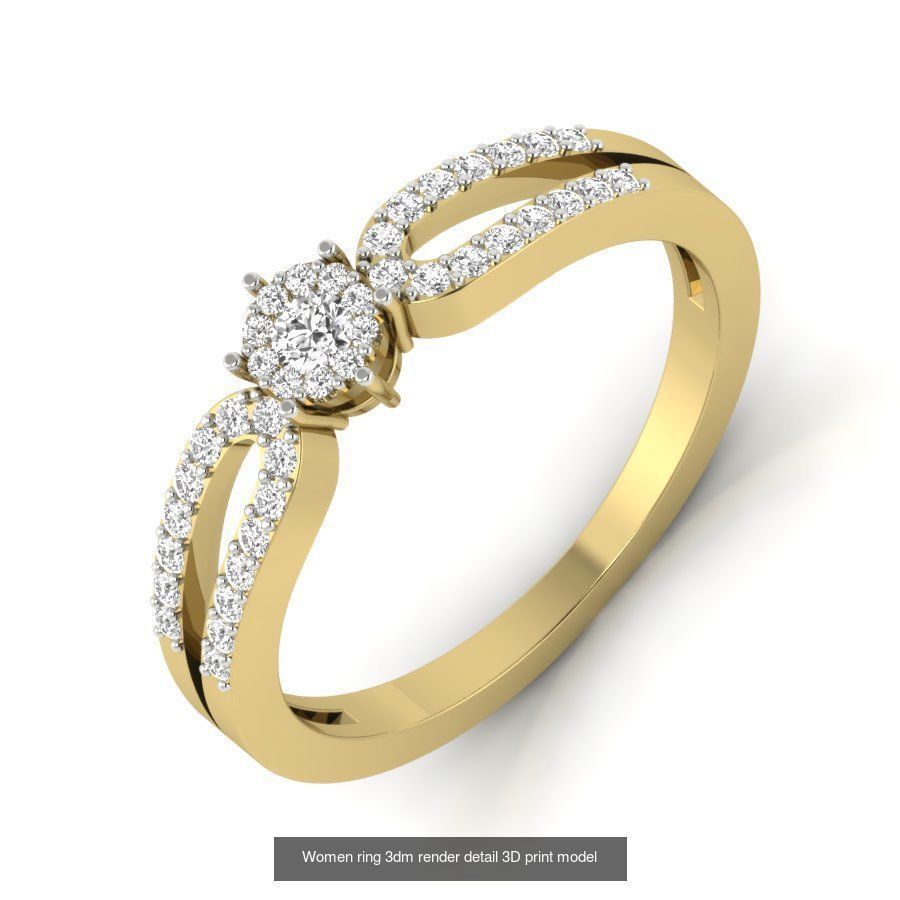 522 Women ring 3dm render detail bulk collection _28