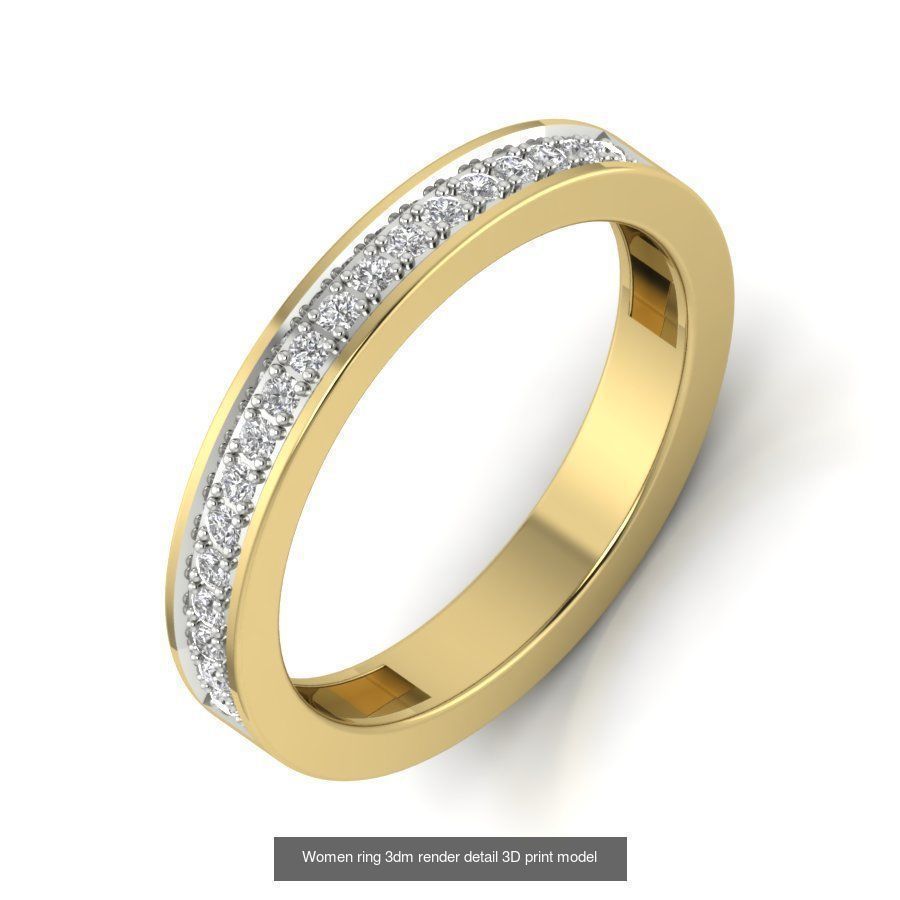 522 Women ring 3dm render detail bulk collection _9