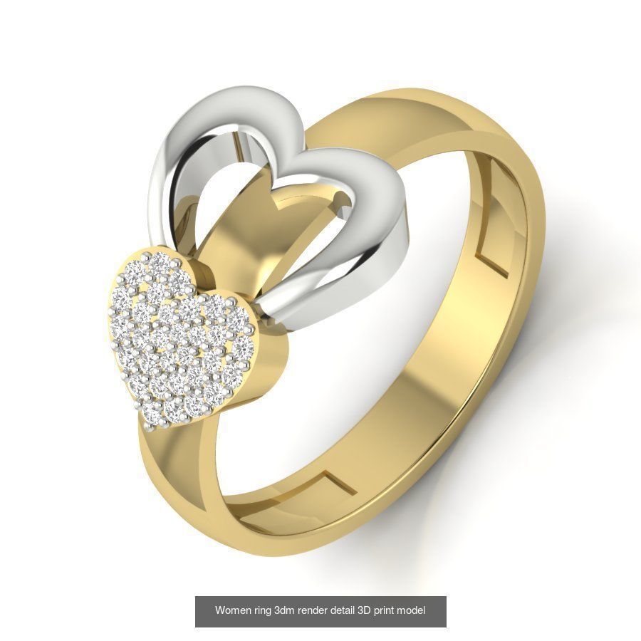 522 Women ring 3dm render detail bulk collection _38