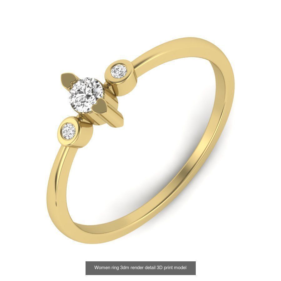 522 Women ring 3dm render detail bulk collection _170