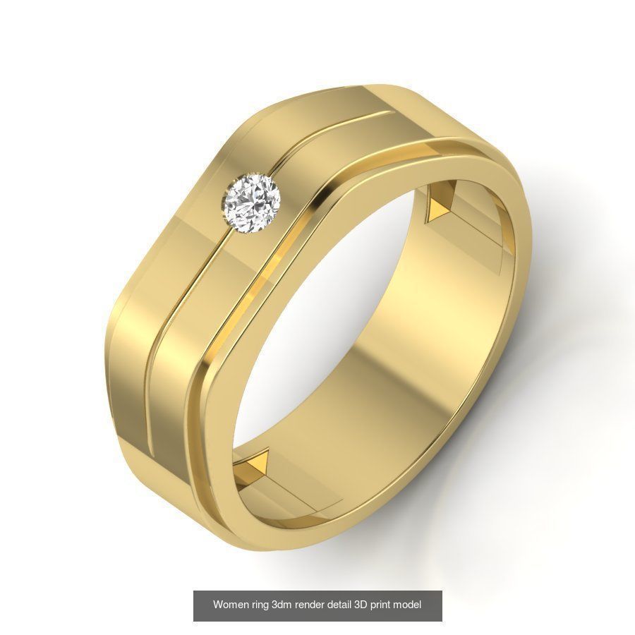 522 Women ring 3dm render detail bulk collection _71