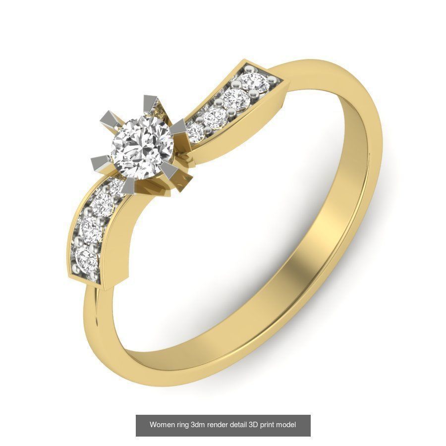 522 Women ring 3dm render detail bulk collection _171