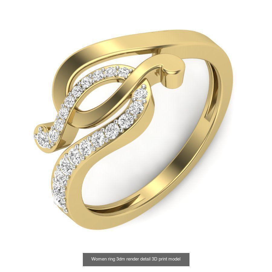 522 Women ring 3dm render detail bulk collection _189